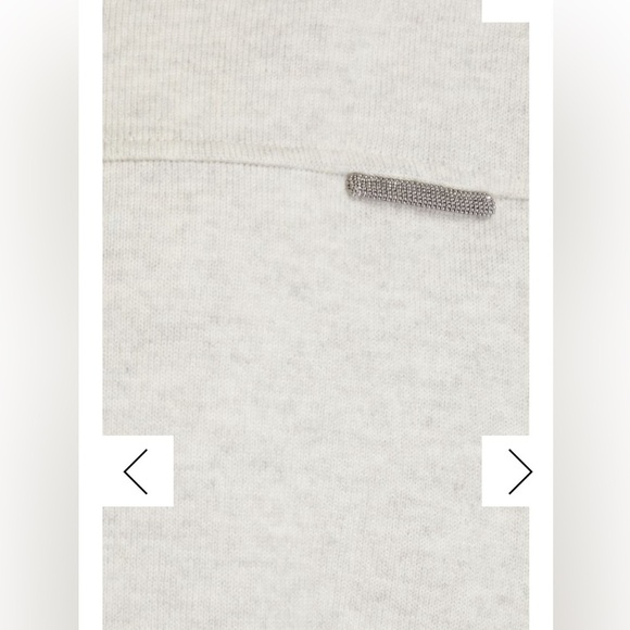 BRUNELLO CUCINELLI
Bead-embellished melange cashmere sweater Light Grey Size XS - Picture 6 of 17